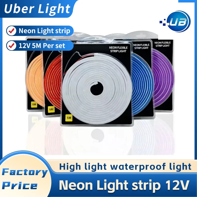 

LED Flexible Silicone Neon Light Strip Set 2835 Low Voltage 12V 6*12 Shape Embedded Linear Flexible Light Strip