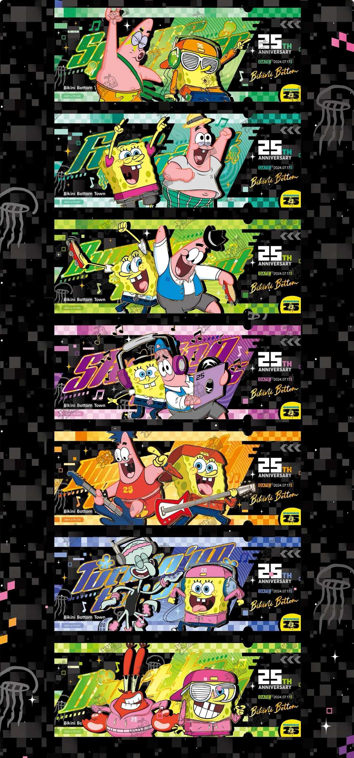 KAYOU VOL.1 SpongeBob SquarePants Kaarten Laser Ticket Anime Collectie Kaarten Mystery Box Bordspellen Speelgoed Verjaardagscadeautjes voor kinderen