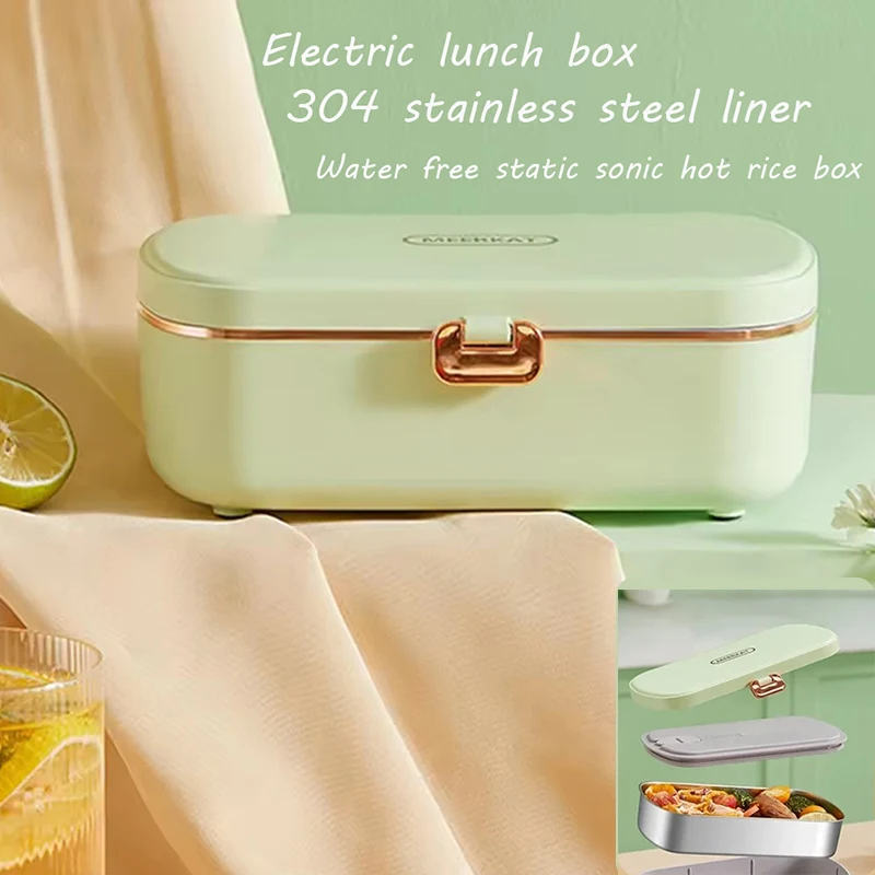 

Portable Electric Thermal Lunch Box Water Free Heated Lunch Box 304 Stainless Steel Thermal Insulation Lunch Box Office Student