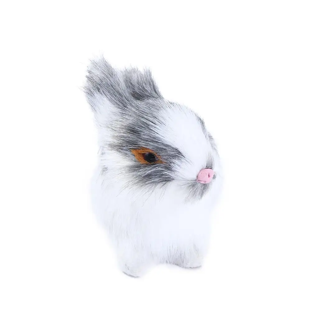 Lifelike Realistic Animal Fur Model Birthday Gift Easter  Bunny   Simulation Rabbits