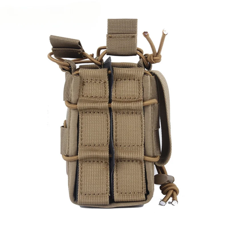 Hunting Accessories Tactical Elastic Double Pocket Waist Hanging Multi-Purpose Tool Storage Bag Training Kit Pouch for M4 M14