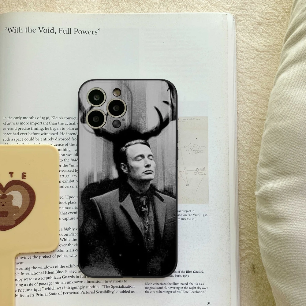 Graham Hannibal Mads Mikkelsen  Phone Case FOR IPhone 15 14 11 12 Pro 8 7 15 Plus 13 Pro MAX XR XS MINI SE 2024 Black Covers