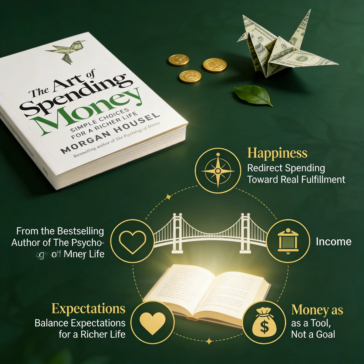 The Art of Spending Money Morgan Housel Export Edition Simple Choices Richer Life Personal Finance Money Management Book