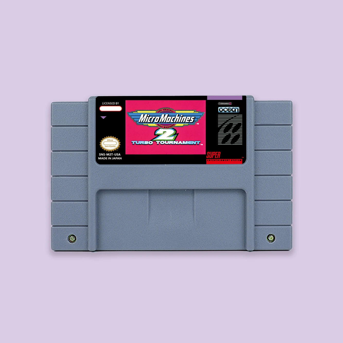 Micro Machines 2 - Turbo Tournament  Action game for SNES 16 bit Single Card USA NTSC EUR PAL Video Game Consoles Cartridge