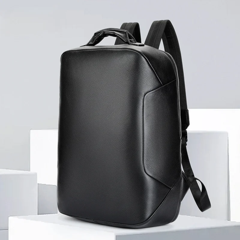 

Рюкзак, мужской деловой рюкзак из натуральной кожи, верхний слой из воловьей кожи, модная дорожная сумка большой вместимости, мужская сумка для компьютера