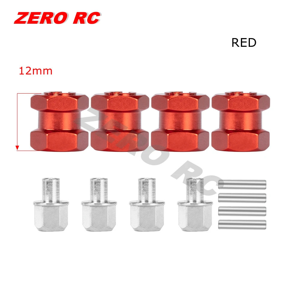 NOENNULL Adaptador Hexagonal de Rueda, 4 Piezas 12 Mm 7.0 Cubo Adaptador de Accionamiento Hexagonal de