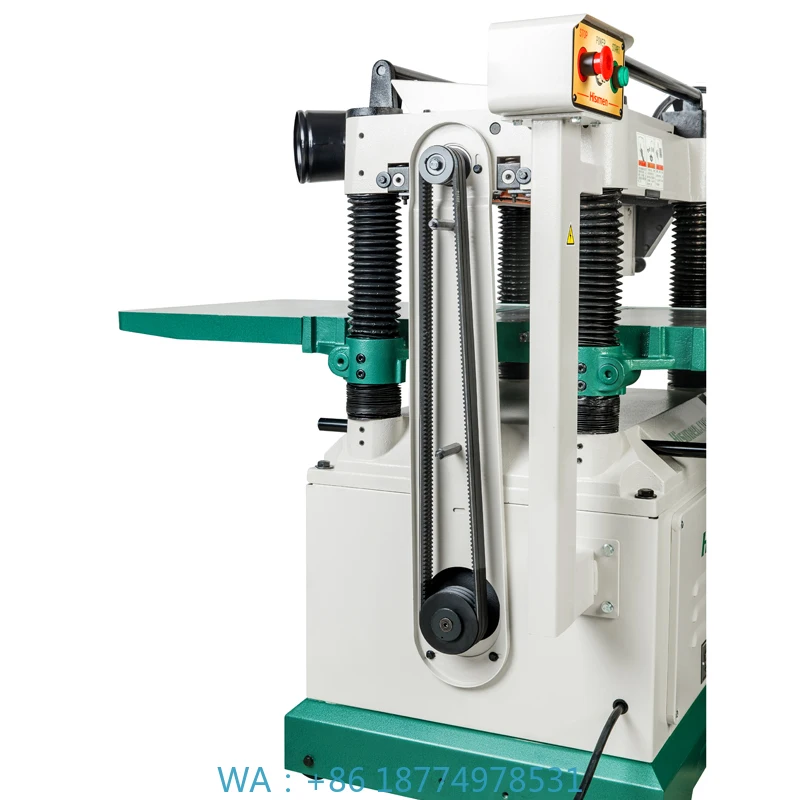Helical Spiral Cutter Head Surface Moulder Wood Planer 5HP 20'' Industrial Woodworking Surface Thicknesser Machine