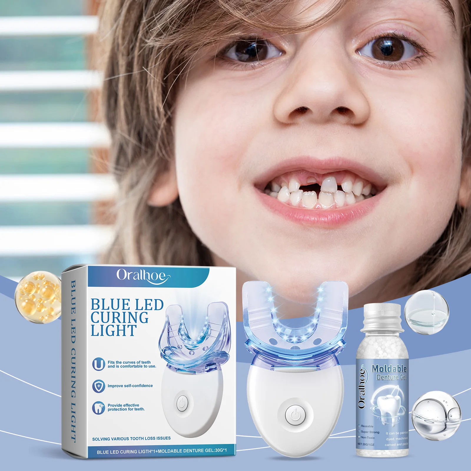 Teeth Care Kit - Gentle Brightening, Comfortable Daily Teeth Care & Effective Smile Enhancement for Home & Travel