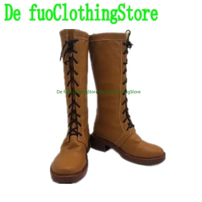 Defuo neverland botas cosplay sapatos botas jogo anime jogo rpg festa de halloween adereços sapatos botas