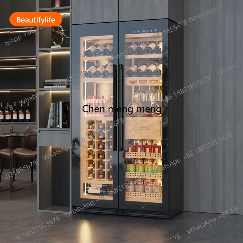 A55 Household and commercial embedded wine cabinet Living room constant temperature fresh-keeping refrigerated wine cabinet