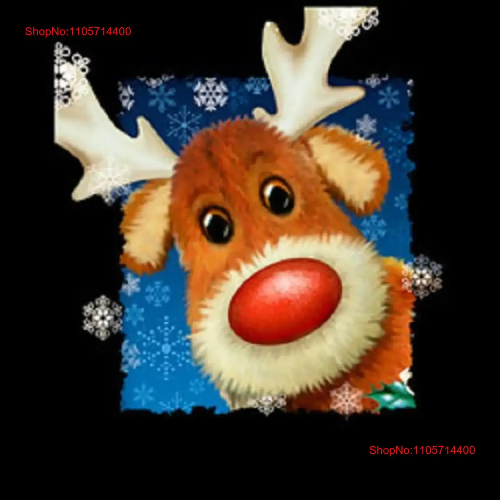 Christmas T Shirt Rudolph the Red Nose Reindeer SweaT Available On Request 116b vintage Washed fashion Breathable Unisex Soft
