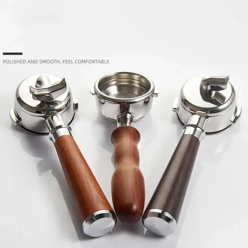 58mm E61 3-in-1 Portafilter for Expobar/Rocket 2 Ears Stainless Steel Bottomless/Single Spout/Double Spout Coffee Portafilter