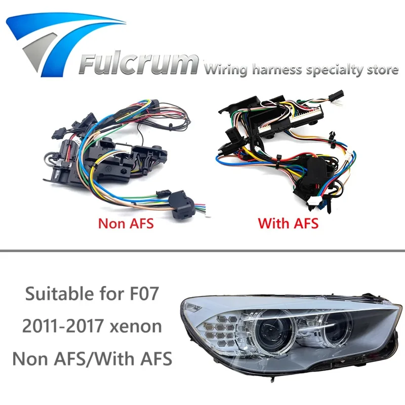Headlight Wiring Harness Suitable for BMW 5 Series GT F07 2011-2017 Headlight Internal Wire Harness Plug Non AFS and with AFS