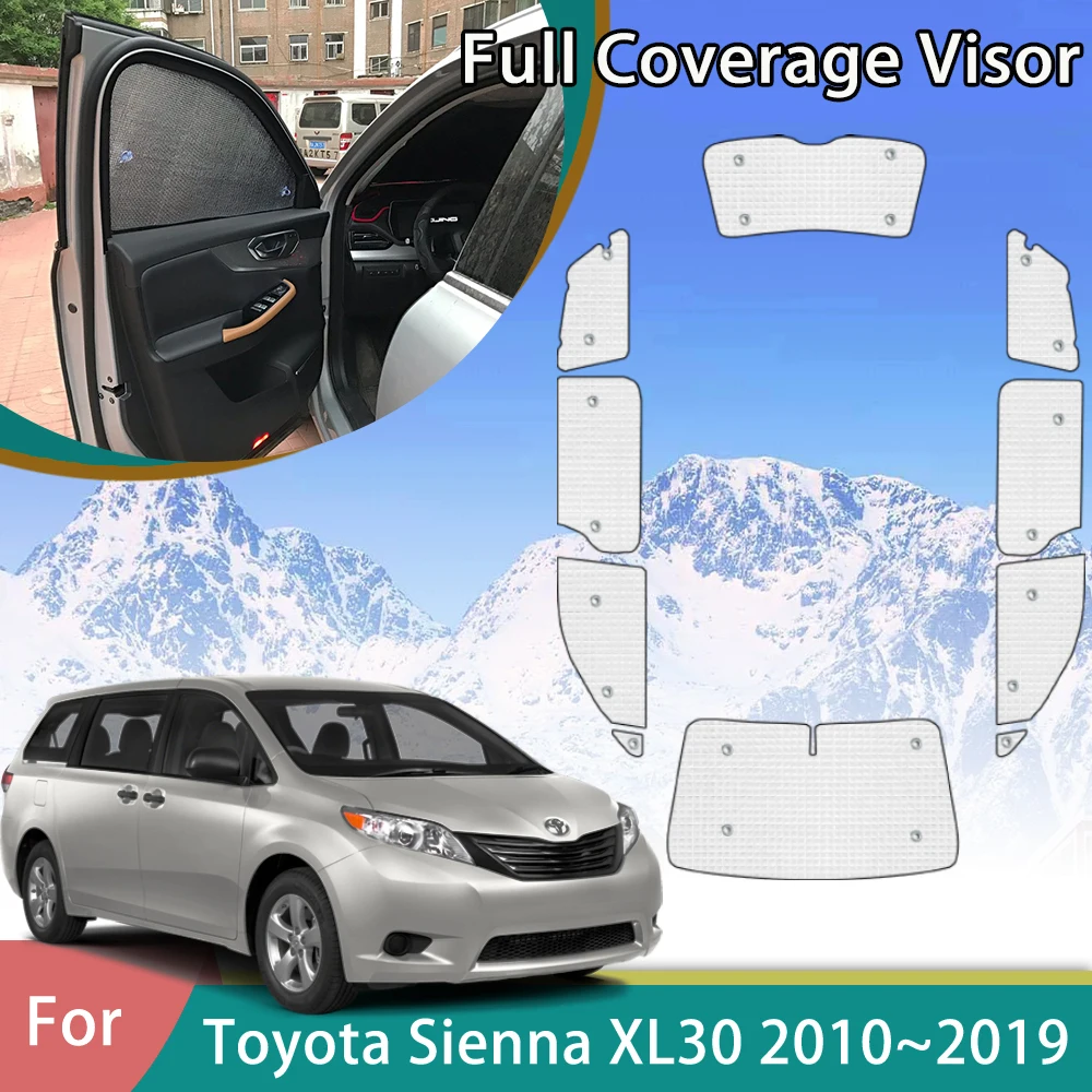 

Car Sun Visor For Toyota Sienna XL30 2010~2019 2011 2013 2018 Auto Accessories Anti-UV Protection Parasol Cars Front Windshield