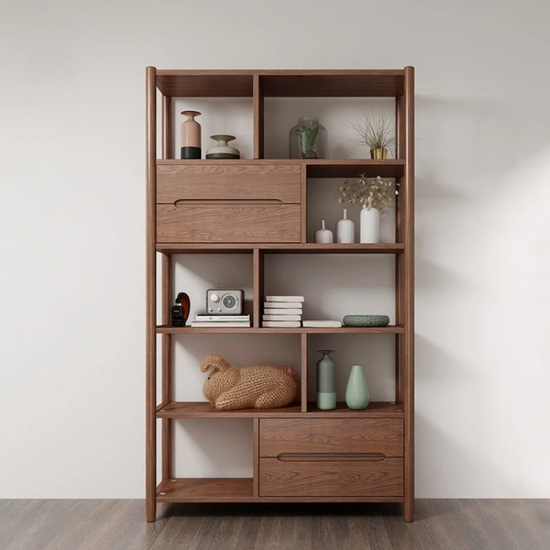 

Entrance partition cabinet Living room Bogu rack Simple shelf Locker Solid wood bookshelf Partition rack