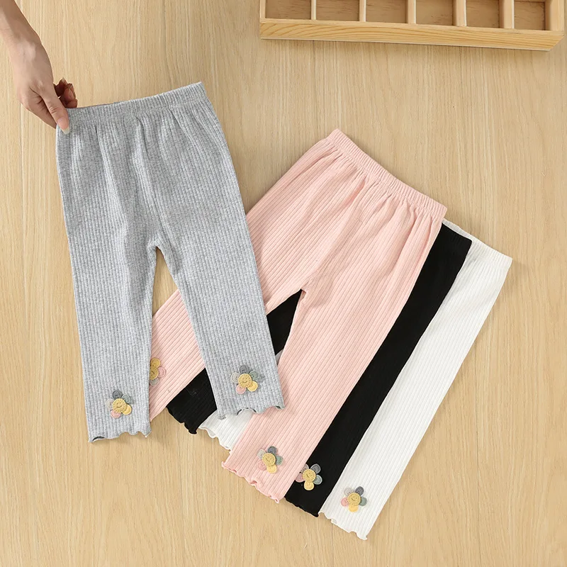 

Kids clothes Girls leggings 2025 spring and autumn new princess thin outer wear foreign style children's pants
