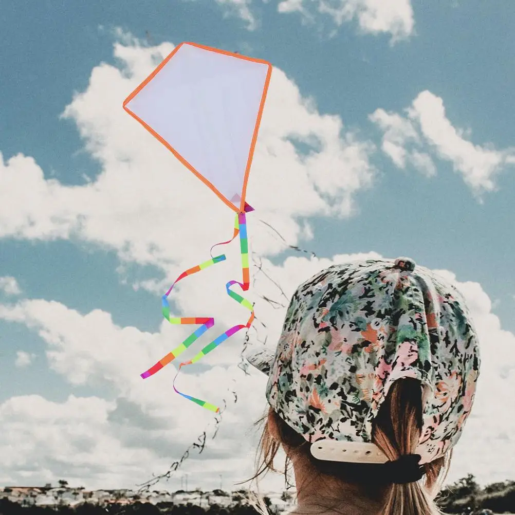 5 set Kids Diy Kite Maken Kit Lege Vliegers Voor Handverf Craft Outdoor Speelgoed Met 30M Lijn Board vlieger Accessoires Vlinder