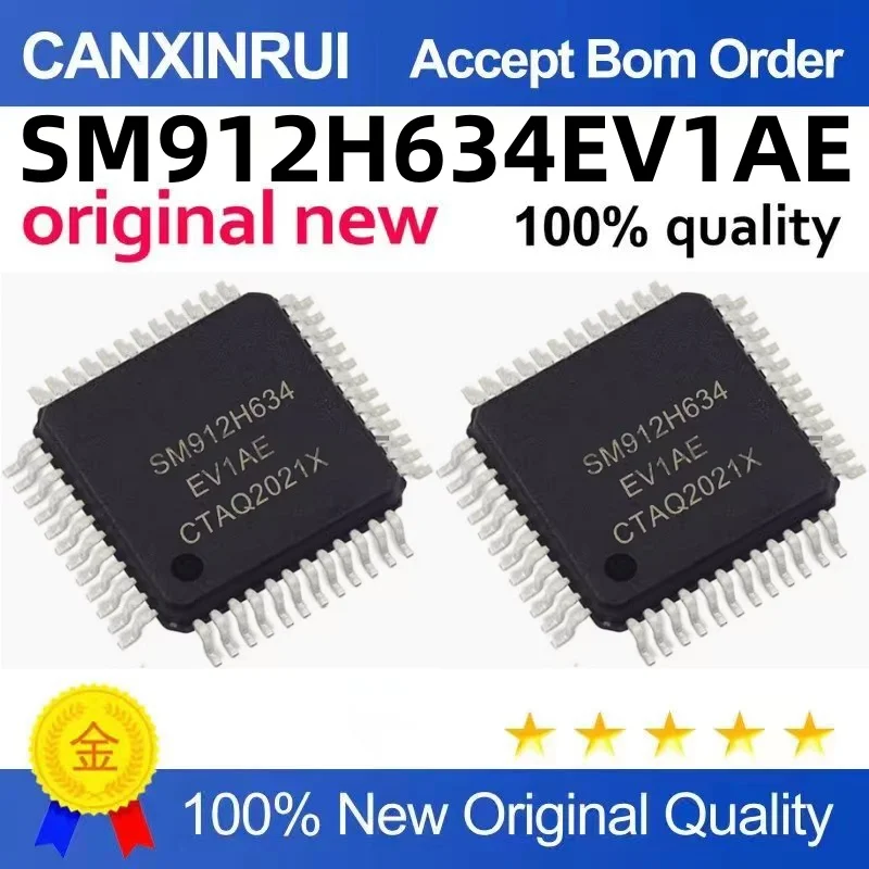 

Brand new original SM912H634EV1AE QFP48 microcontroller IC chip microcontroller