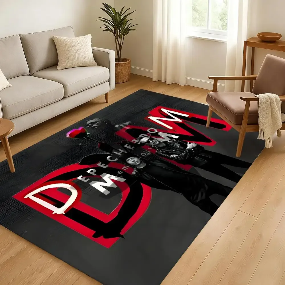 Rock Music Floor Mat Soft Thickened Absorbent Non-Slip Bedroom Living Room Door Mat Home Decor Flannel Rugs
