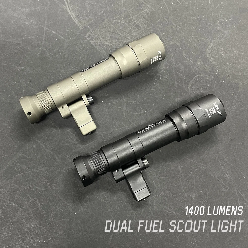 Tactical Light Ultra Bright 1400 Lumens LED White Light Flashlight 18650 Battery with Remote Pressure Switch Hunting