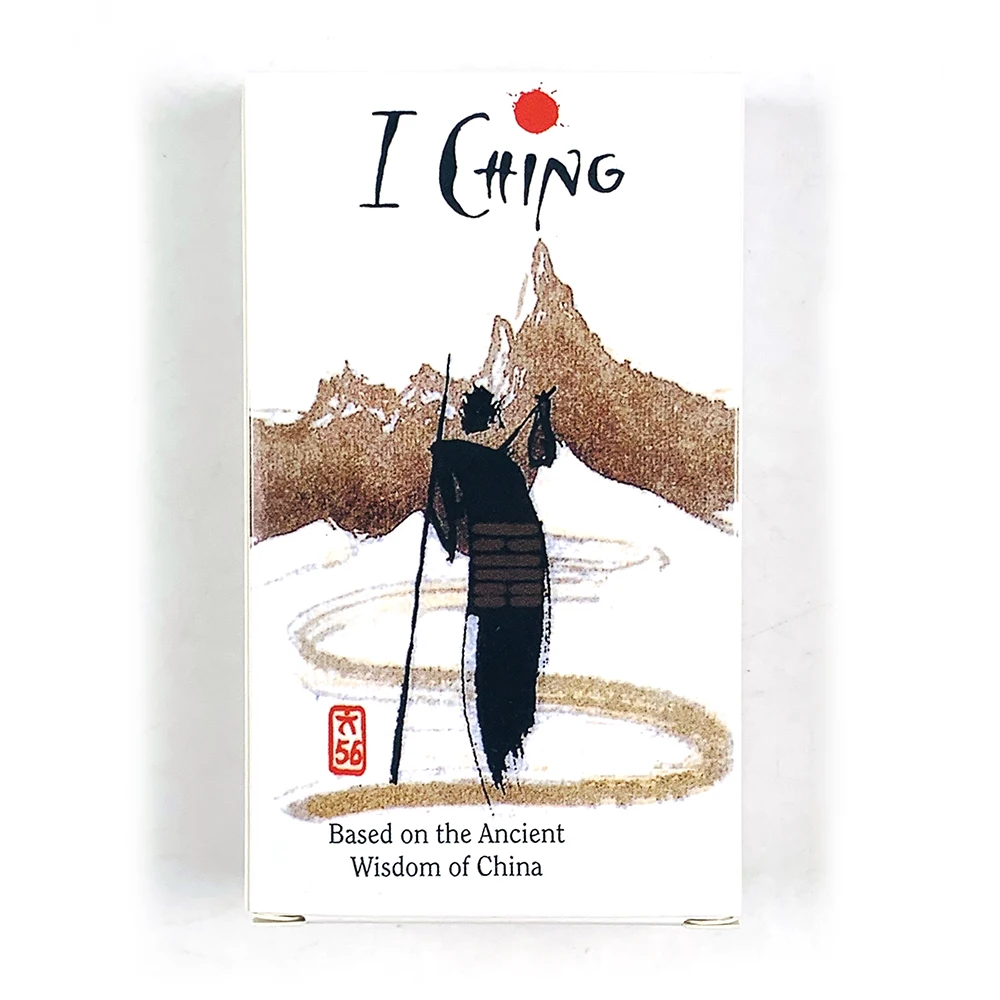 Peinture à l'encre traditionnelle, cartes de tarot I Ching, sagesse de la Chine, 64 oracles, édition anglaise, jeu de divination, jeux de société