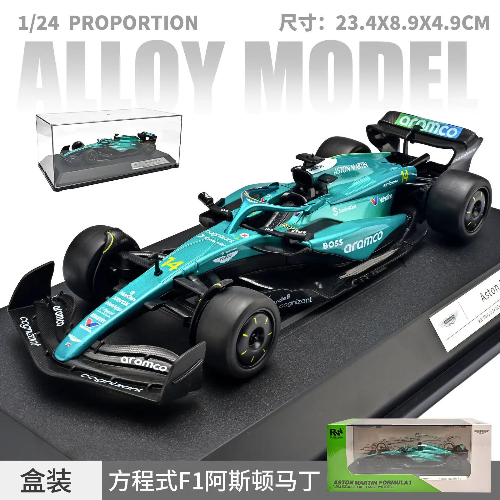 Echte autorisatie 1:24 formule F1 legering automodel simulatie glijdende huisdecoratie ornament