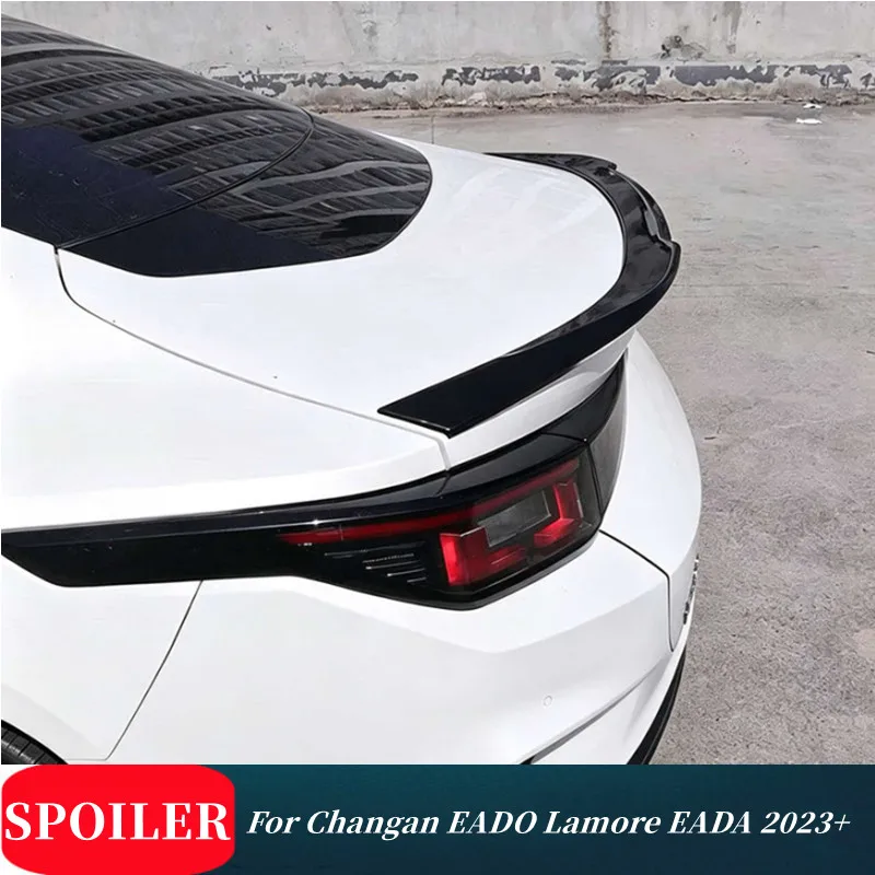 For Changan EADO Lamore EADA 2023+ Car Rear Trunk Lid Spoiler Wings Black Carbon Body Kit Exterior Tuning Accessories