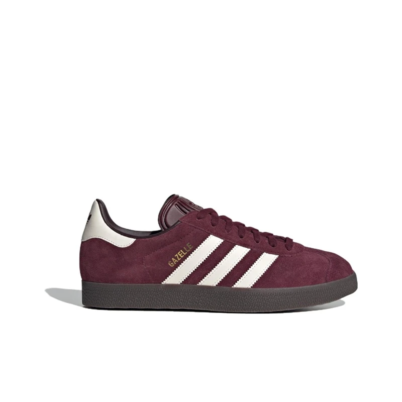 Adidas Originals Gazelle Comfortable All-match Shock Absorption Men's and Women's Low-top Fashion Versatile Board Shoes, Red