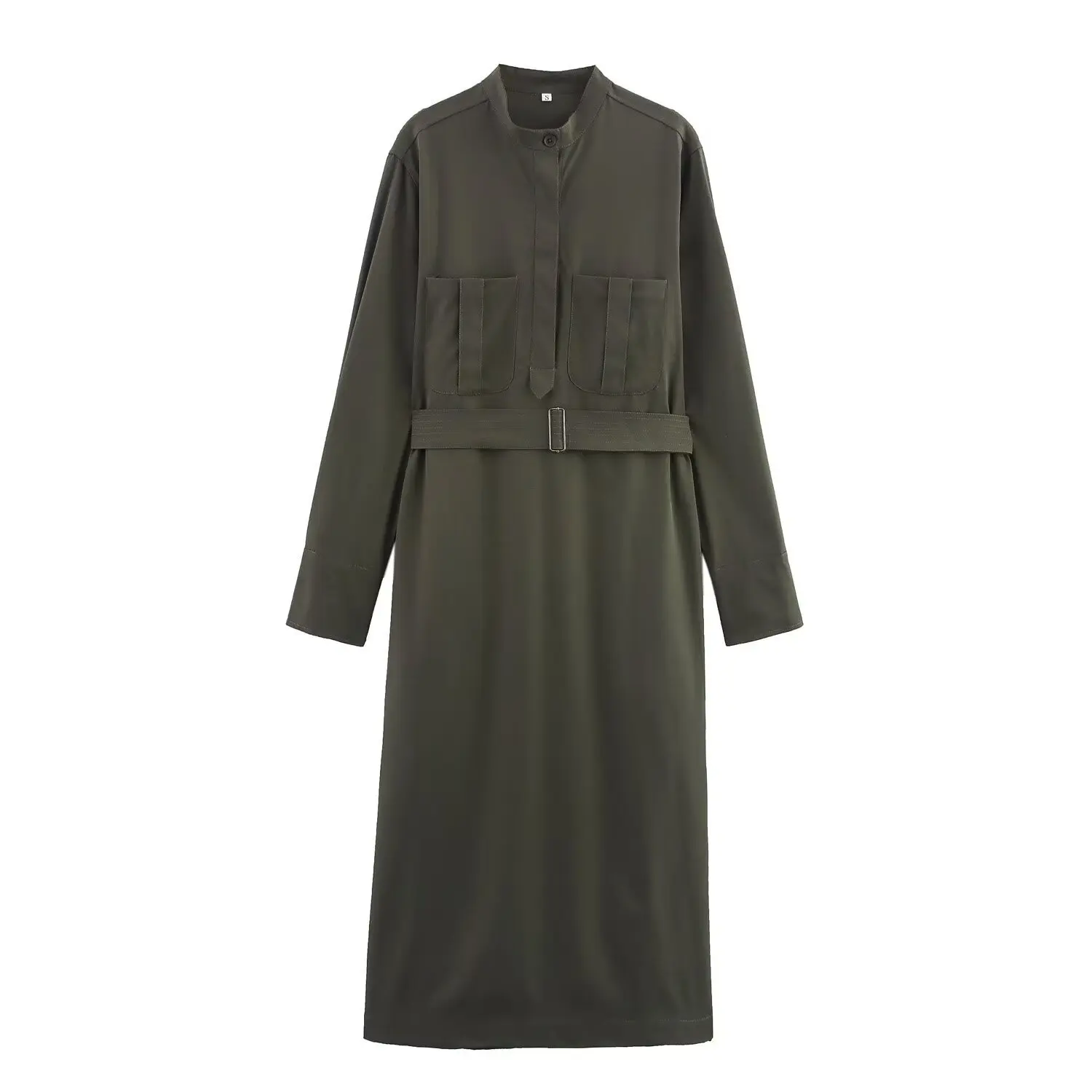 

Летний женский комплект Sle Long Sve с круглым поясом, декорированный миди Dr, повседневный женский комплект, летняя коллекция, размер для взрослых