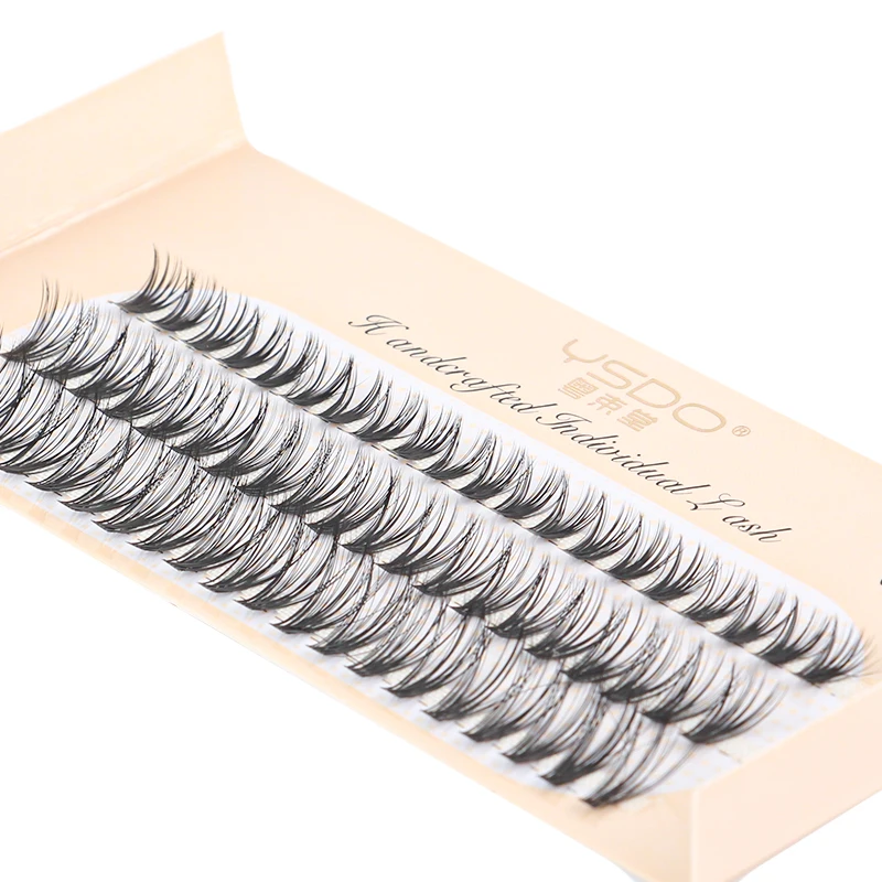 YSDO cils grappes 60 pièces cils en grappe 8-12mm cils individuels aspect naturel D Curl moelleux grappe cils bricolage Extension de cils