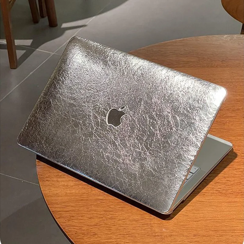 Etui na laptopa do Macbooka Neo Air 13 A2337 14 cali M4 A2442, pokrowiec ochronny do M5 14 cali 16 Pro, srebrne, twarde etui. — zdjęcie produktu 6