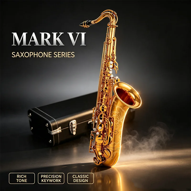 High Quality Popular Bb Tenor Saxophone Rose gold sax Musical instrument With Case All Accessories