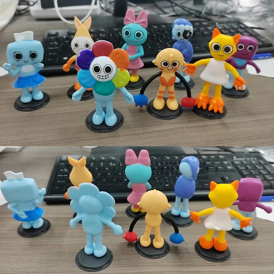 Zhongkaihua Dandy's World Figuren – 8er Set, Bunte PVC-Figuren 6,7–8,3 Cm – Zum Sammeln, Als Tortenaufsatz Oder Deko Dandy's World Figuren Set