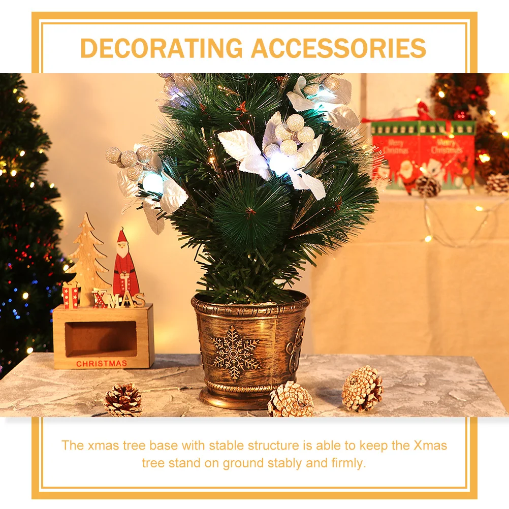 

Sturdy Plastic Xmas Stand Base Decorative Christmas Fixing Holder Bucket For Party Festive Decoration Reusable Christmas