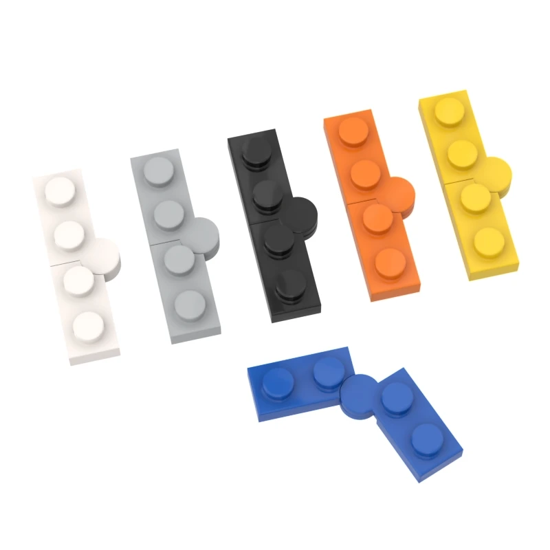 1 Pair Buildings Blocks 2429+2430 Hinge Plate 1 x 4 Swivel Brick Collections Bulk Modular GBC Toy For High-Tech MOC Set