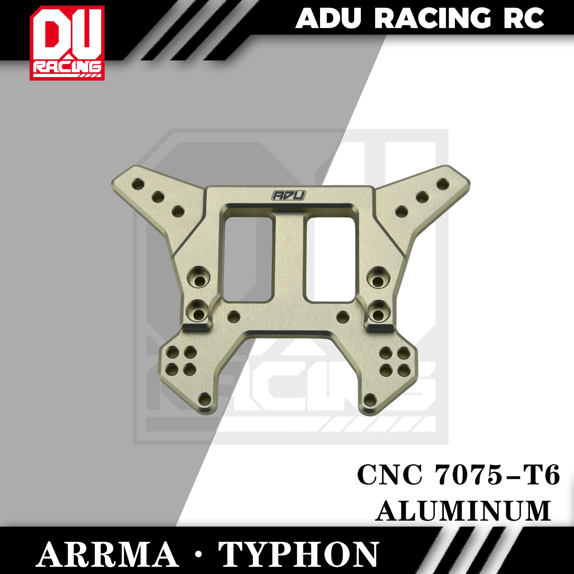 ADU Racing REAR SHOCK TOWER CNC 7075-T6 ALUMINUM FOR ARRMA 6s TYPHON v5 TLR EXB RC Car