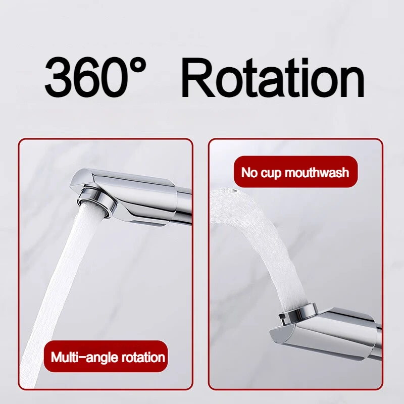 Bathroom Faucet Basin Water Faucet Mixer Hot and Cold Washbasin Tap Deck Mounted ABS Singel Handel Single Hole Chrome