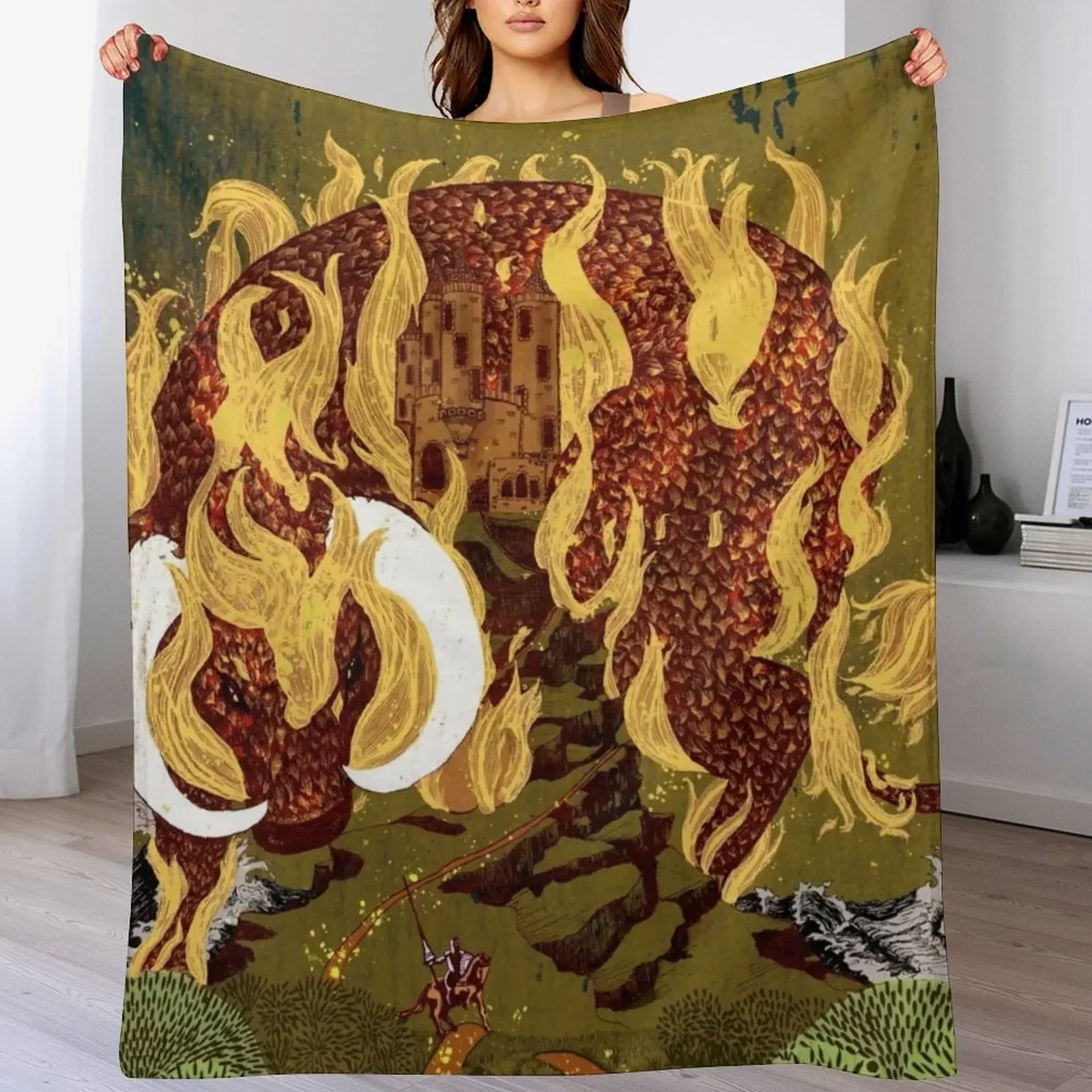 

The Last Unicorn Throw Blanket Fashion Sofas wednesday Custom Thermal Blankets
