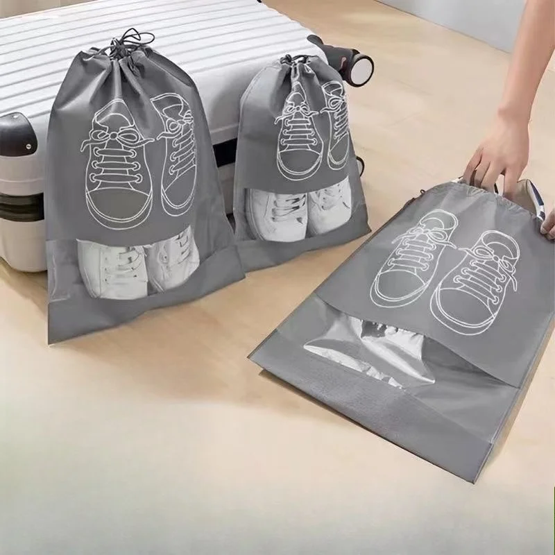Shoe Storage Bag Dustproof Shoe Bag Shoe Cover Mildew Proof Moisture Proof Drawstring Shoe Storage Bag Cover Protective Shoes