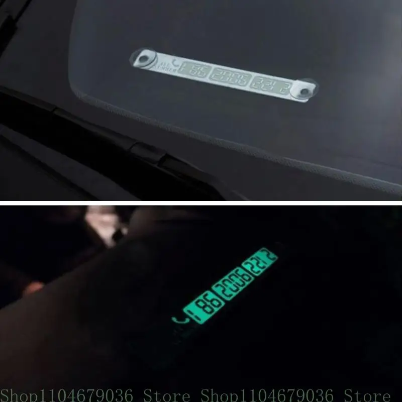 SUV Car Temporary Stop Sign Parking Sticker Card Telephone Number Card Plate Luminous Universal Auto Styling Accessories