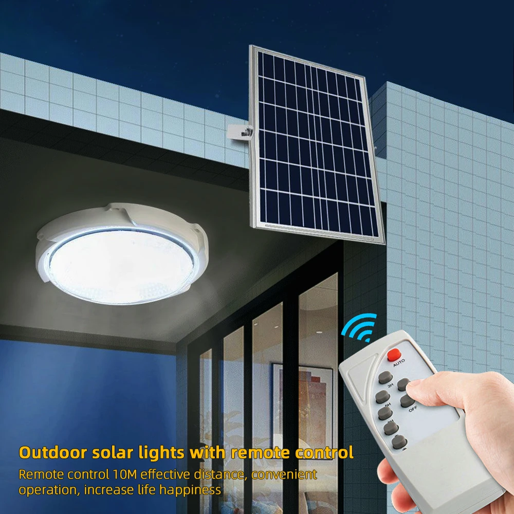 Solar Lights Home Indoor Ceiling Veranda Solar Power Lamp IP65 Waterproof Outdoor LED Top Solar Energy Interior Light Lamp