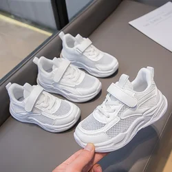 Tenis Sneakers Kids Summer New Boys Girls Sports Shoes Casual Board Shoes Mesh Breathable Soft Soled Children Small White Shoes