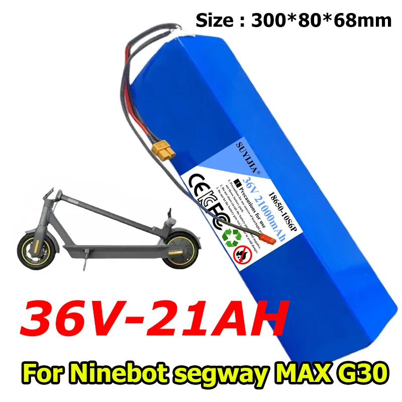 36V 21000mAh 10S6P 18650 lithium-ion battery pack with BMS 3