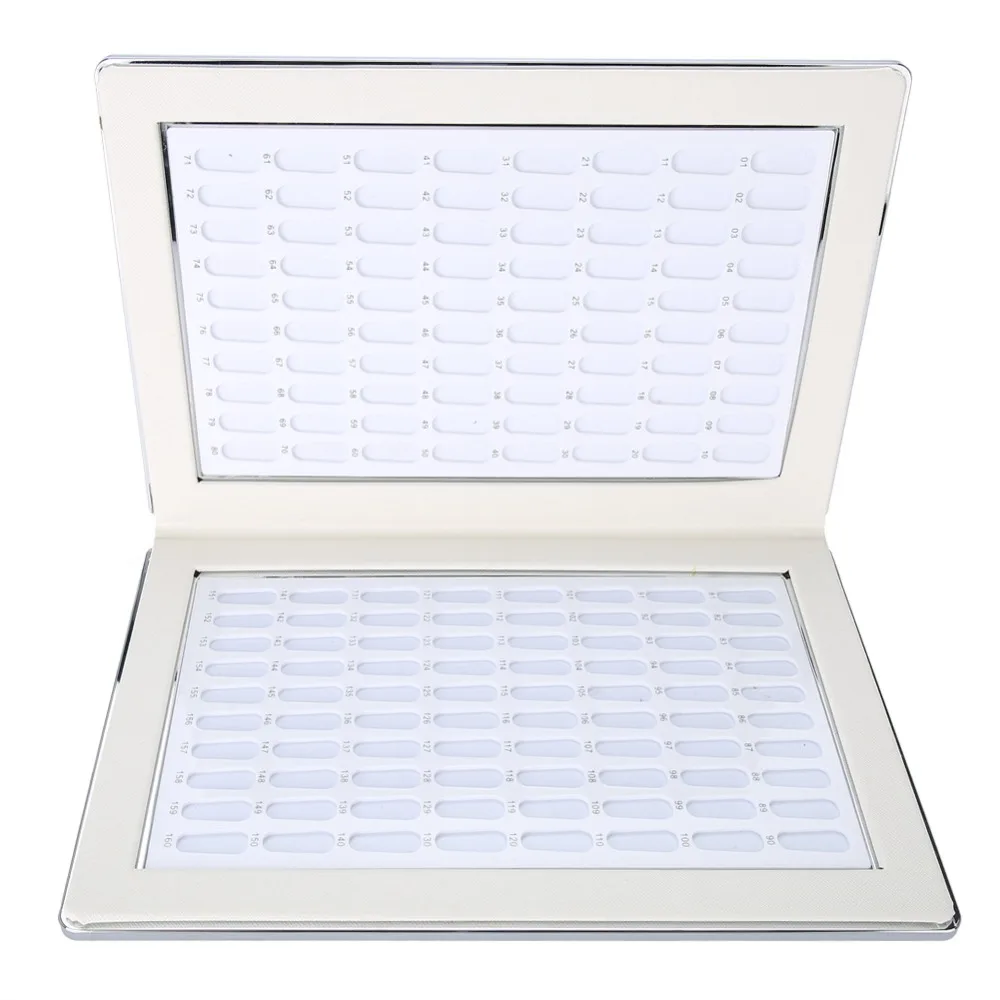 Portable Foldable Nail Color Display Chart Easy Carry Book Nail Polish Display Book Nail Gel Color Card For Salon Use