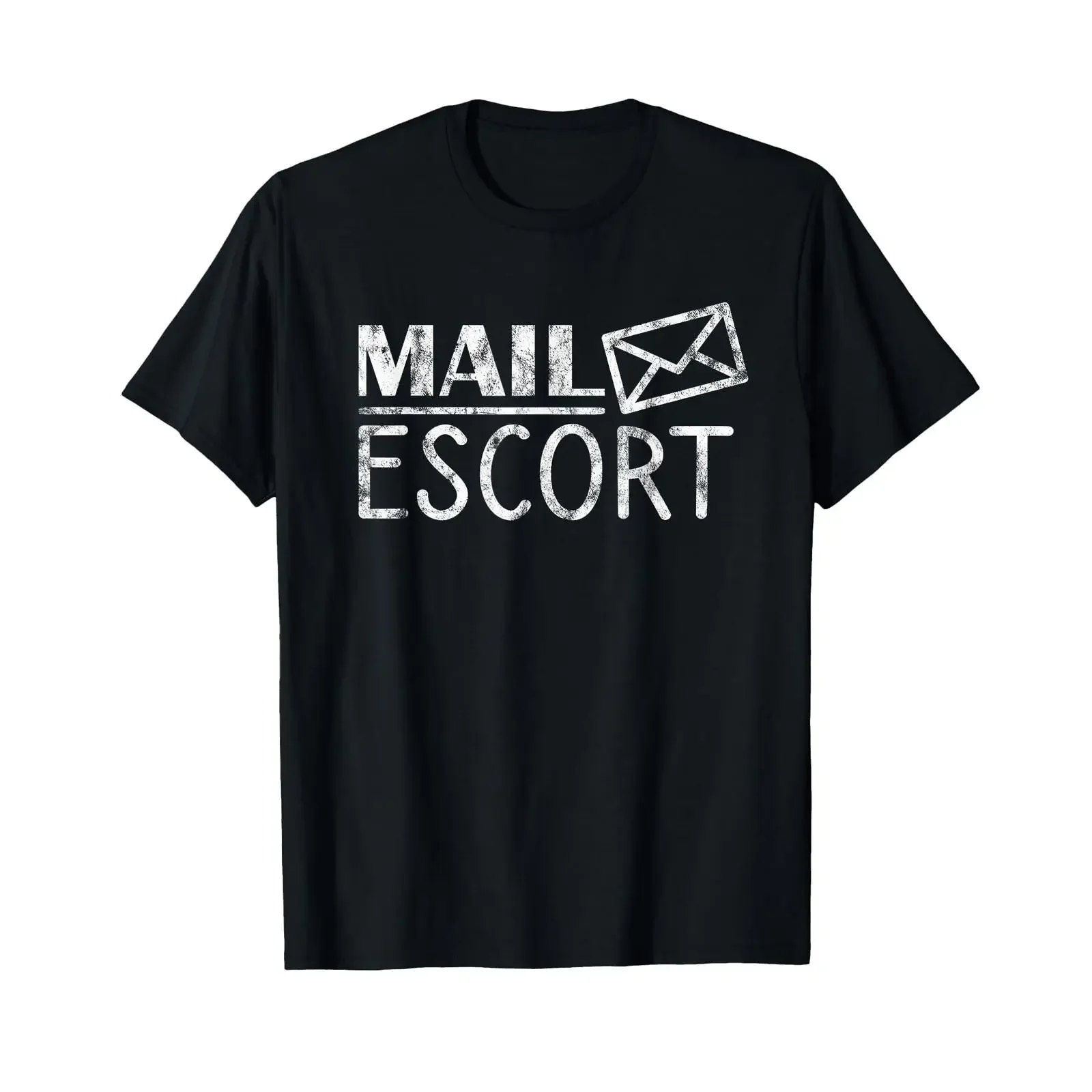 Mail Escort Mailman Postal Employee Carrier Delivery T Shirt vintage Washed Soft Stretched streetwear homme Versatile fashion