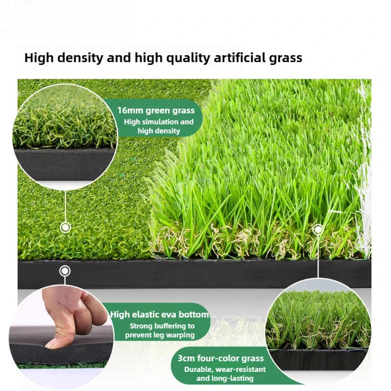 Golf Strike Mats Auxiliary Line Guide 1.2x1.5m Indoor Outdoor Swing Pad DJD050