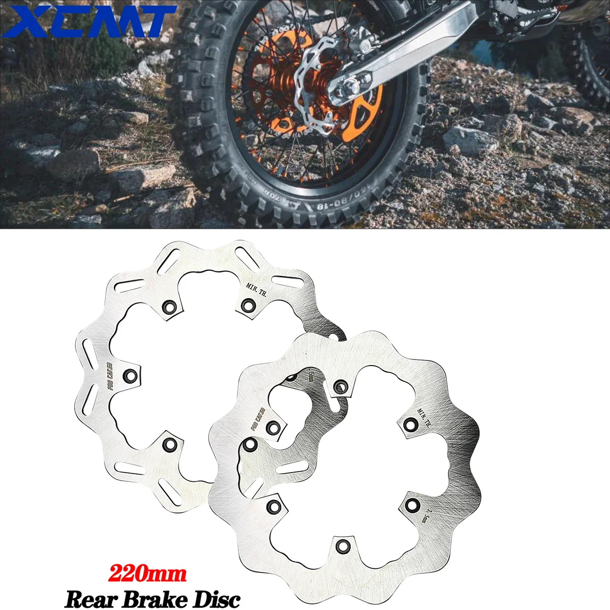 

Motorcycle Rear Brake Disc Rotor Set For KTM XC XCF XCW SX SXF EXC EXCF TPI Six Days Husqvarna 125 250 300 350 450 1994-2022