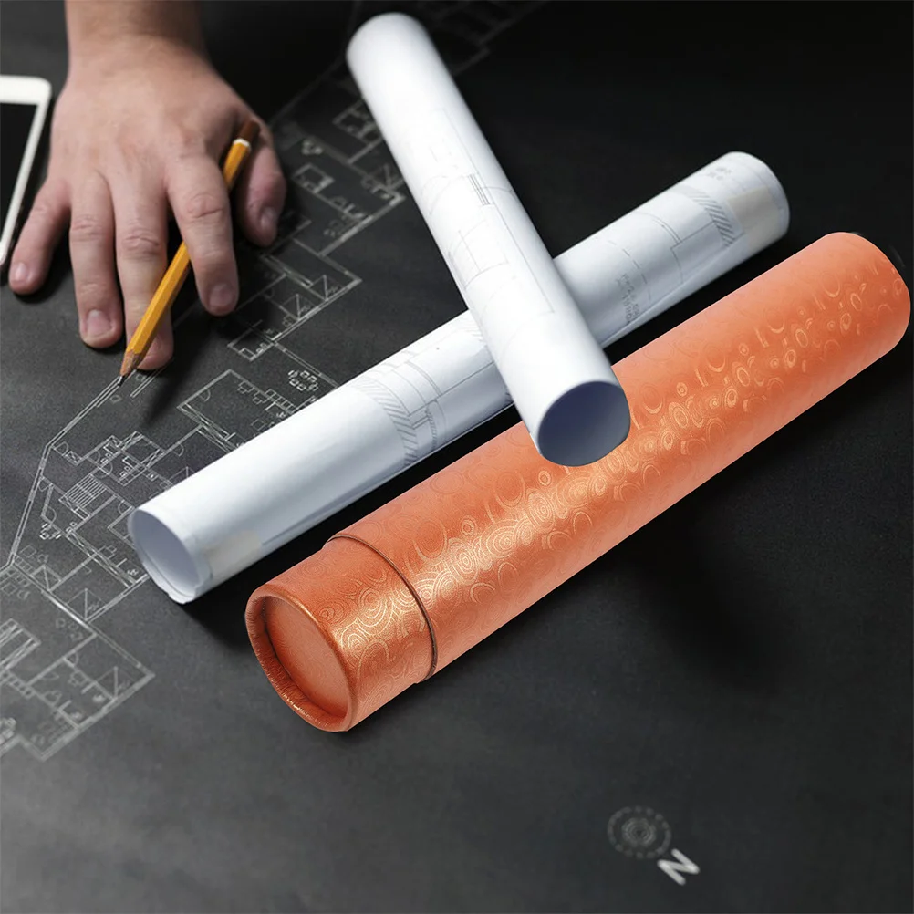 2pcs Gift Packaging For Artwork Storage Adjustable Poster Holder Tube Mailing Wrapping Protector Paper Transport Tube