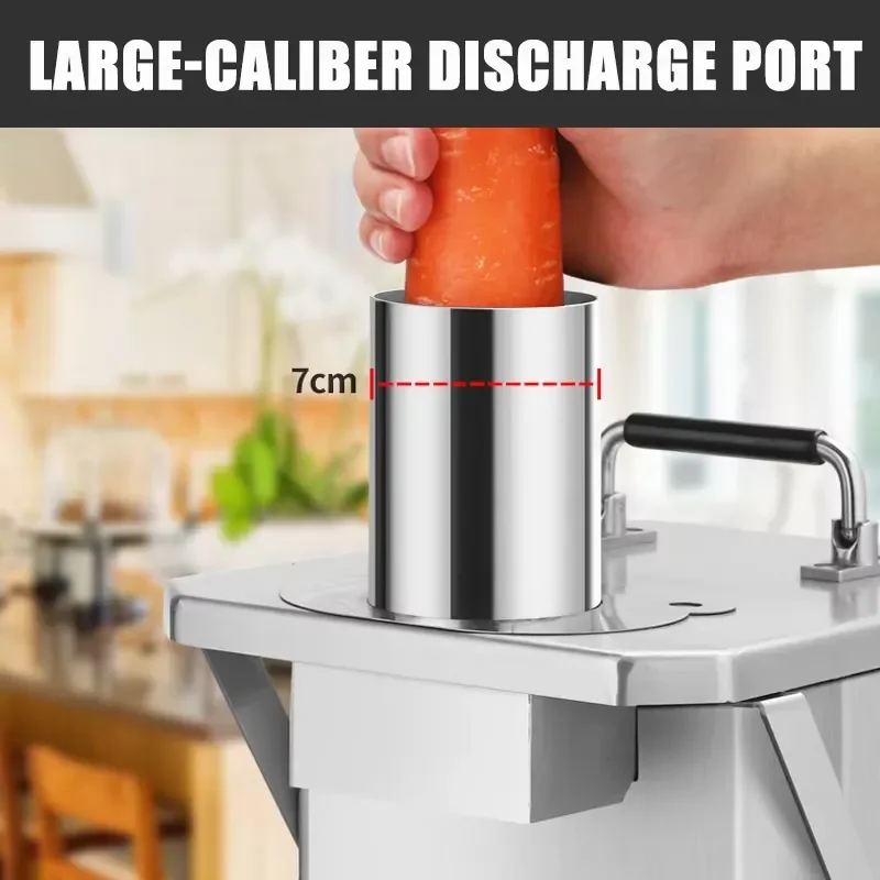 Semi Automatic Commercial Vegetable Cutter Large Electric Fruit Dicing Tool Stainless Steel Food Processor for Kitchen