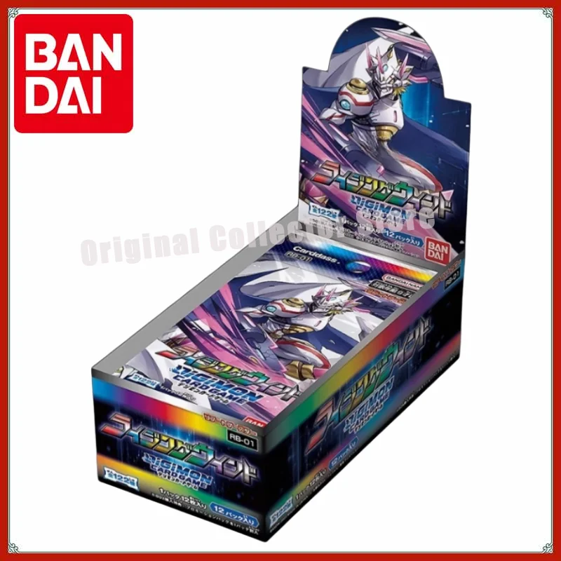 

Оригинальные карты Bandai Digimon DTCG, японская цифровая боевая карта монстров RB-01, реплика восстановления ветра, коллекционный подарок ребенку